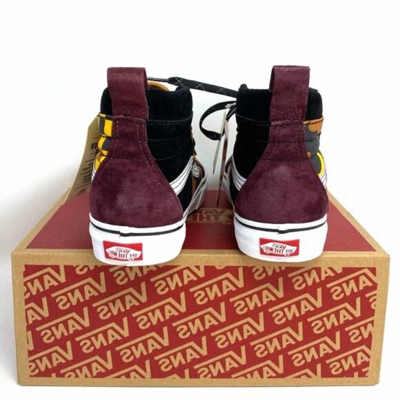 VANS Sk8-Hi Mte Dx Suede Canvas Brown Check Yell VN0A3DQ522Z 8.5 Size Women's - Picture 3 of 8